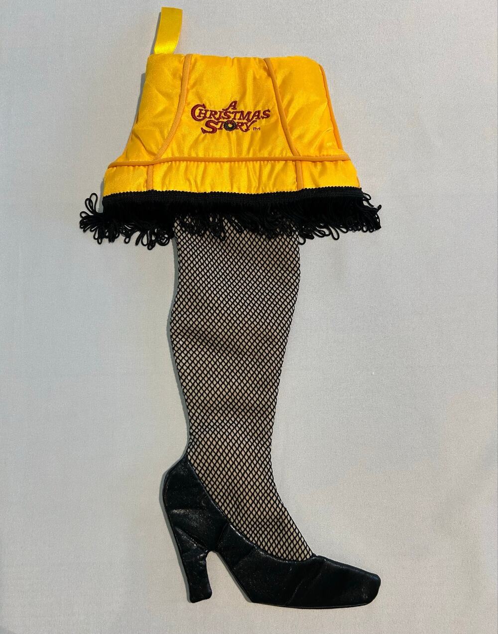 Vintage A Christmas Story Leg Lamp Fishnet Stocking